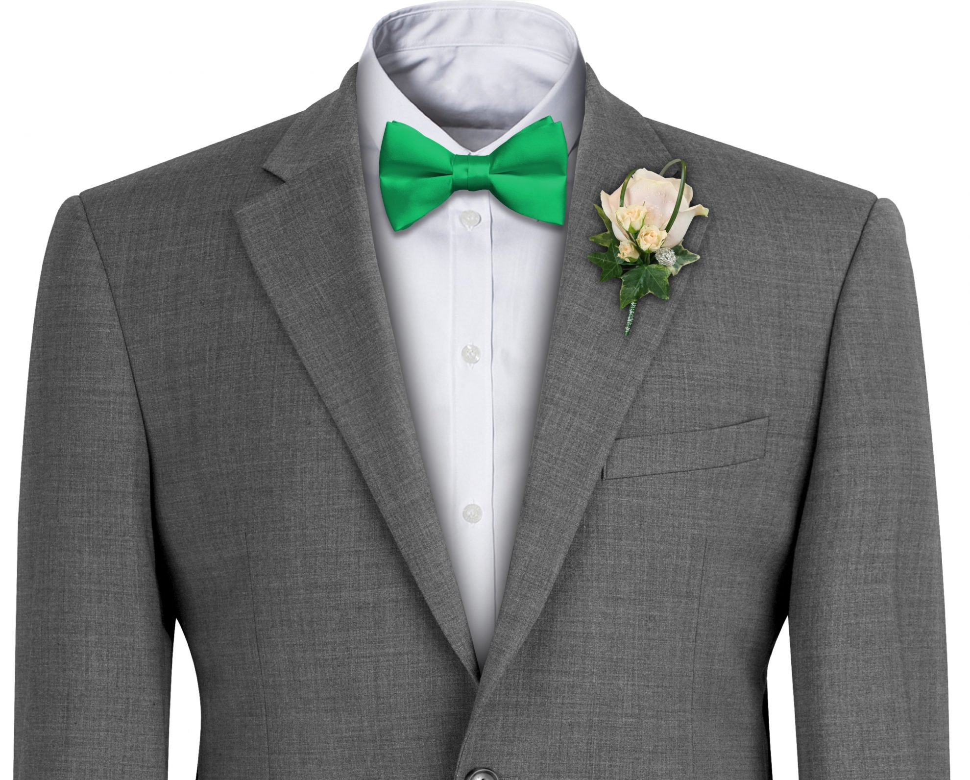 Emerald Green Satin Wedding Bow Tie Wrexham Club Ties Ltd