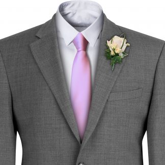 Baby Pink Satin Wedding Tie