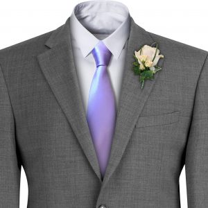 Lilac Satin Wedding Tie