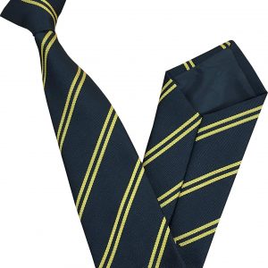 Clip On Double Stripe School Ties (Colour and Size Variations)