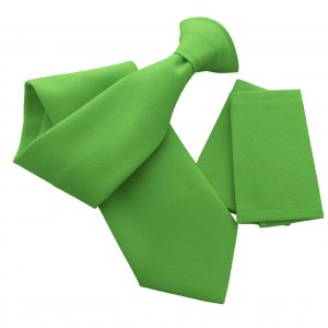 Plain Matte Emerald Green Clip On Tie - with optional Epaulettes - Workwear Uniform Security