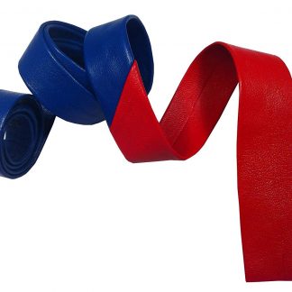 Gary Numan Style Retro Real Leather Skinny Tie