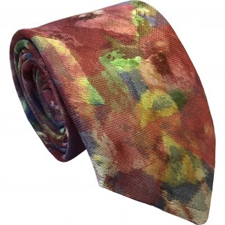 Monet Inspired Pastel Colours Expressionism Neck Tie