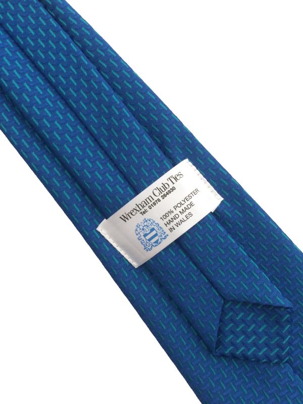 Treadplate Blue Green Clip On Tie