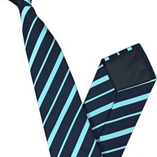 Men's Stylish Striped Raised Satin Stripe Clip On Tie