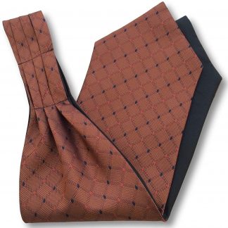 Mens 'Under Shirt' Ascot Cravat (Bronze Diamond Check)
