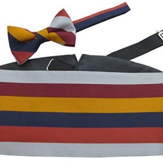 RAF Royal Air Force Stripe Regimental Cummerbund and Bow Tie