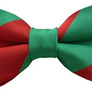 Royal Pioneer Corps (Ready-Tied) Regimental Bow Tie Red and Green Stripe