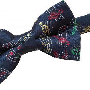 musical notes bow tie