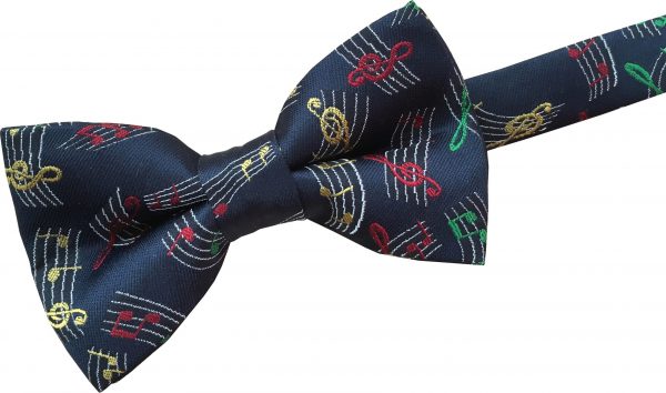 musical notes bow tie