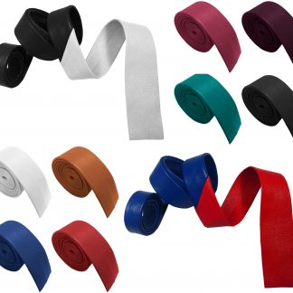 100% Genuine Nappa Lambskin Leather Skinny Ties