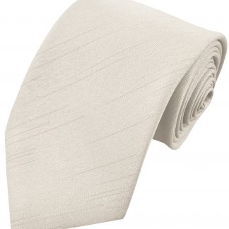 Ivory Wedding Tie Shantung Dupioni Mens Optional Hanky