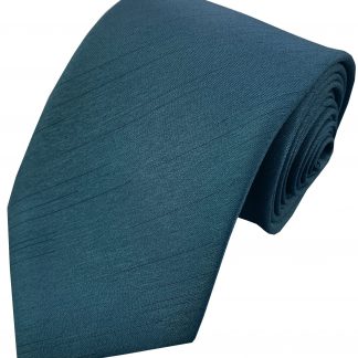 Teal Wedding Tie Shantung Dupioni Mens Optional Hanky