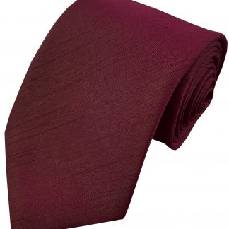 Dark Wine Wedding Tie Poly Dupioni Mens Optional Hanky