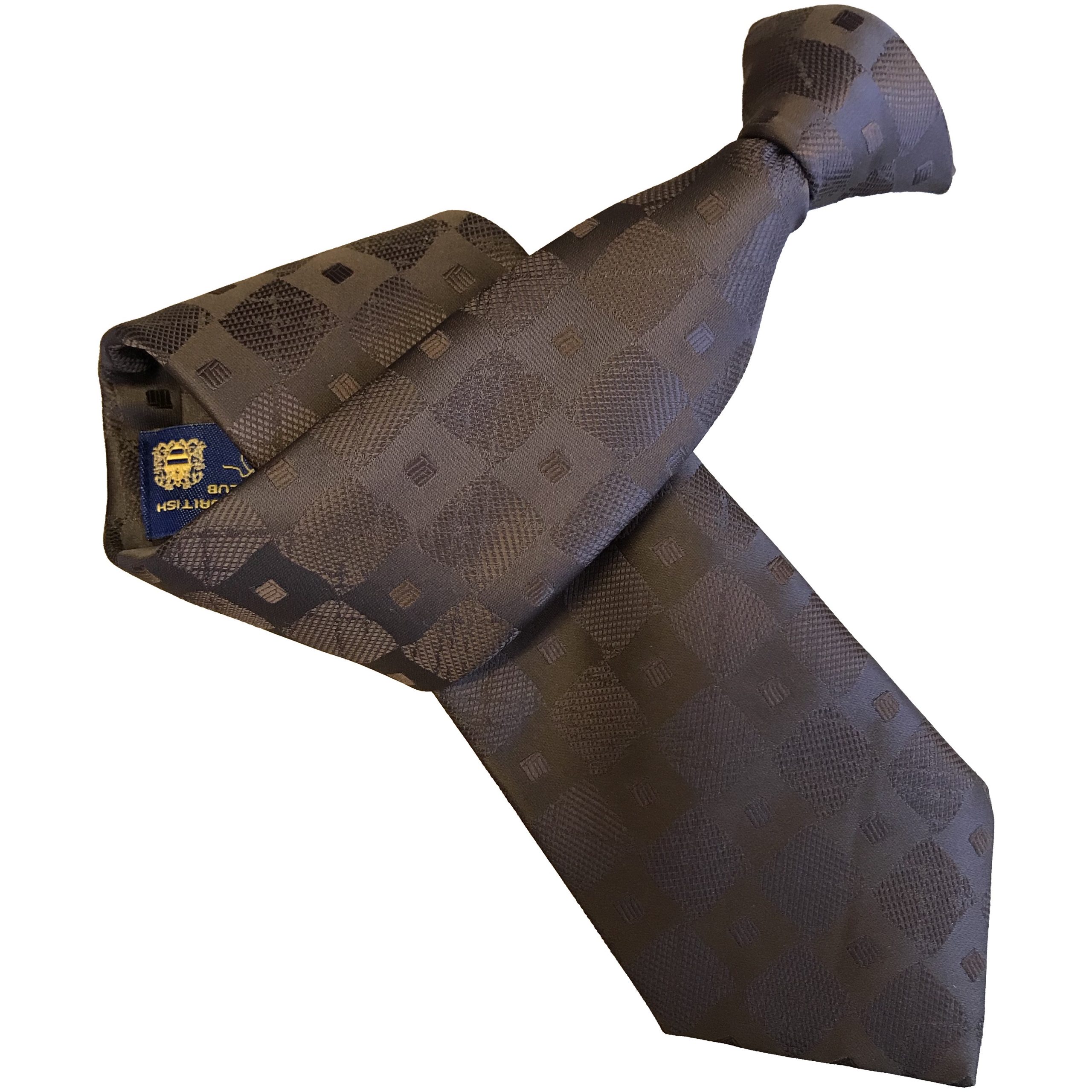 Brown Checked Clip On Tie for Men – Wrexham Club Ties Ltd