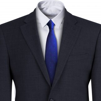 Purple Clip On Tie with Green Spots - All Silk