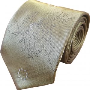 Pale Gold Euro Tie Silk