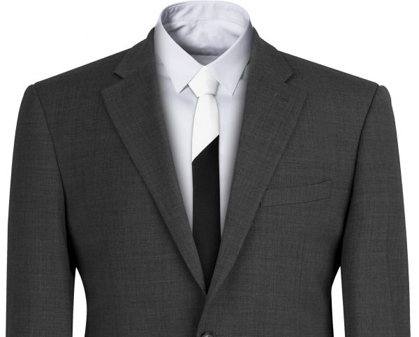 Gary Numan Style Black and White Skinny Tie