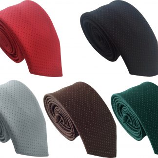 Men's Skinny Mini Polka Dot Spotted Neck Tie