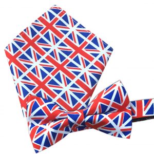 Union Jack Bow Tie and Hanky