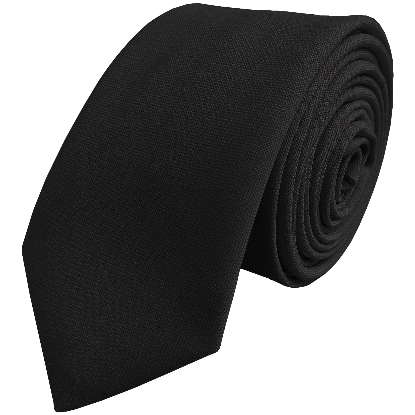 Plain Black Skinny Tie – Wrexham Club Ties Ltd