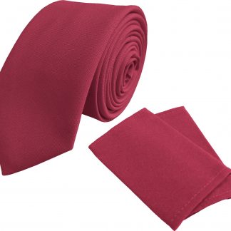 Plain Maroon Mens Tie Wide or Skinny Long or Short Optional Epaulettes Workwear