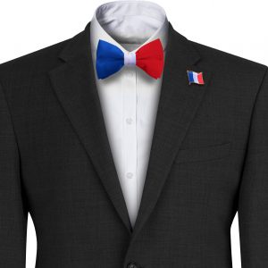 French Flag Bow Tie France noeud papillon Français