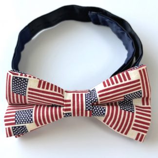 American Bow Tie USA Flags Cotton