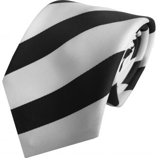 Black and White Football Style Supporters Tie