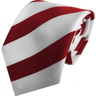 Red and White Football Style Supporters Tie