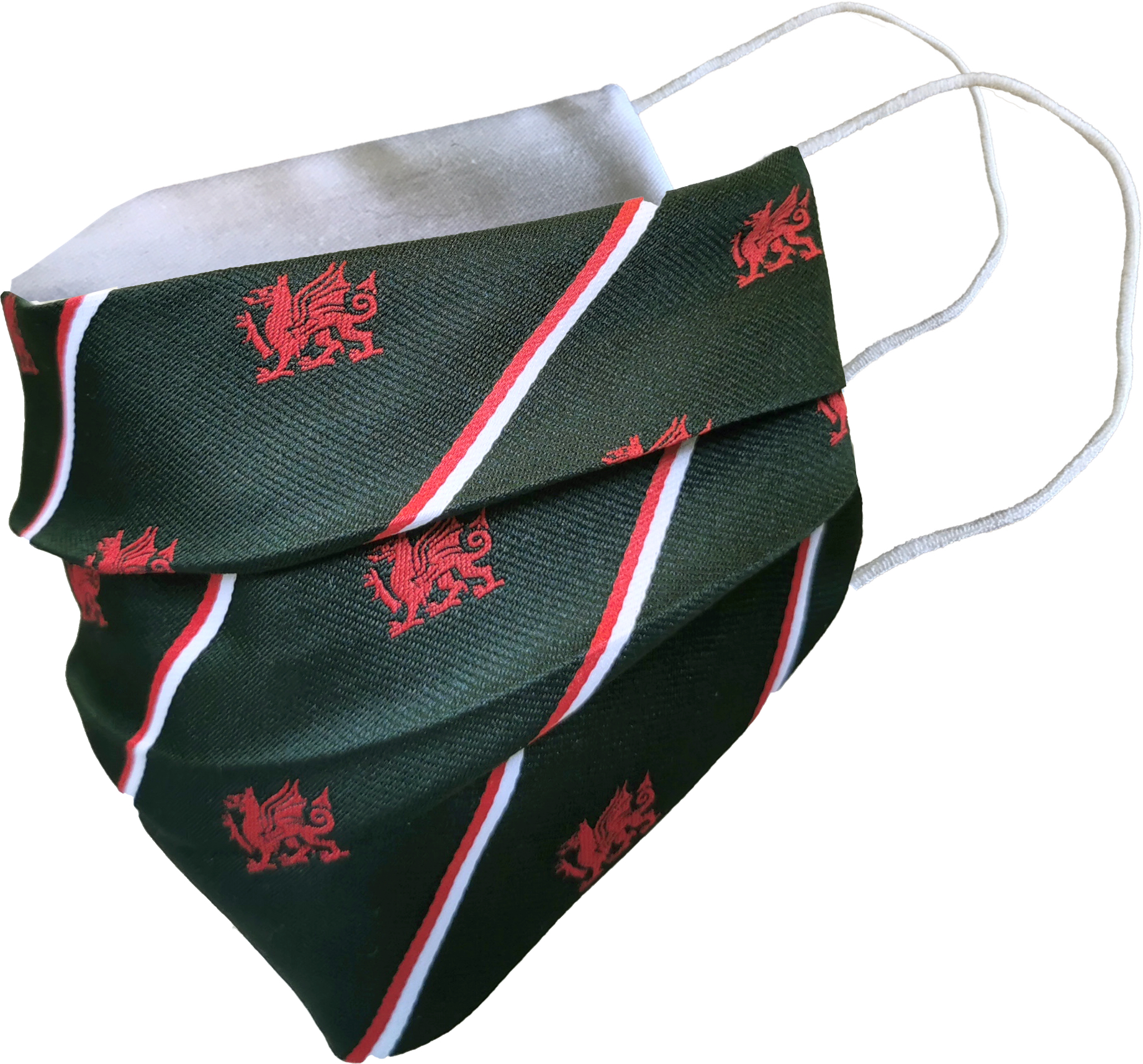 Bottle Green Welsh Dragon Ties Clip On Ties and Bows Ties Cymru Wales - Picture 2 of 6