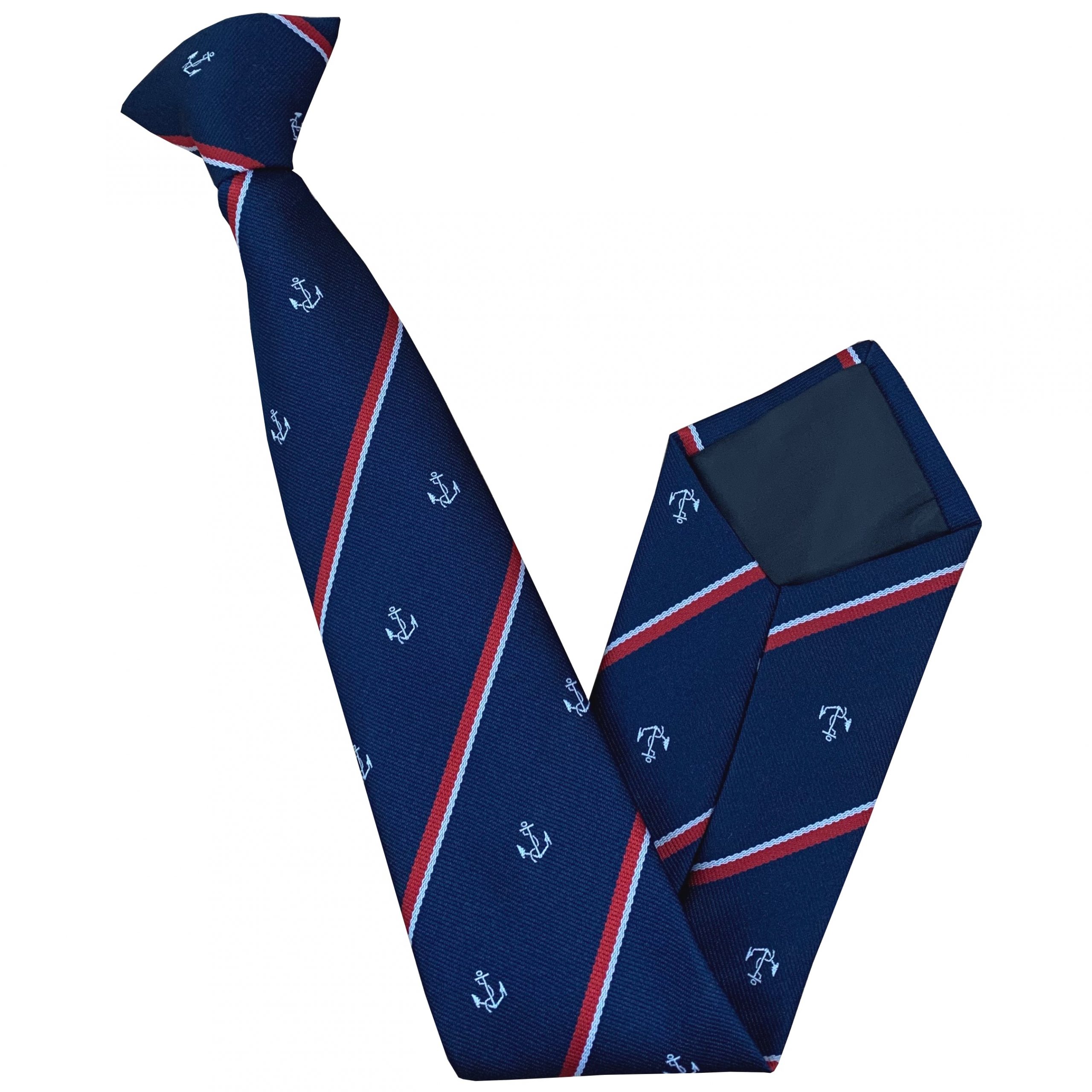 Royal Navy (with Anchor) (RN-Anchor) Regimental Clip On Tie