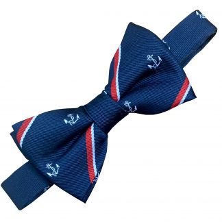Royal Navy (with Anchor) (RN-Anchor) Regimental (Ready Tied) Bow Tie
