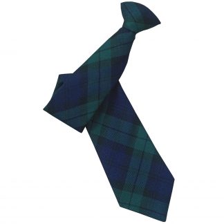 Black Watch Tartan Clip On Tie (Adult)