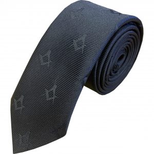 Black Masonic Skinny Tie (Adult)
