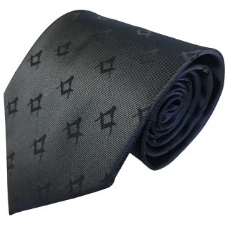 Black Masonic Tie (Adult)