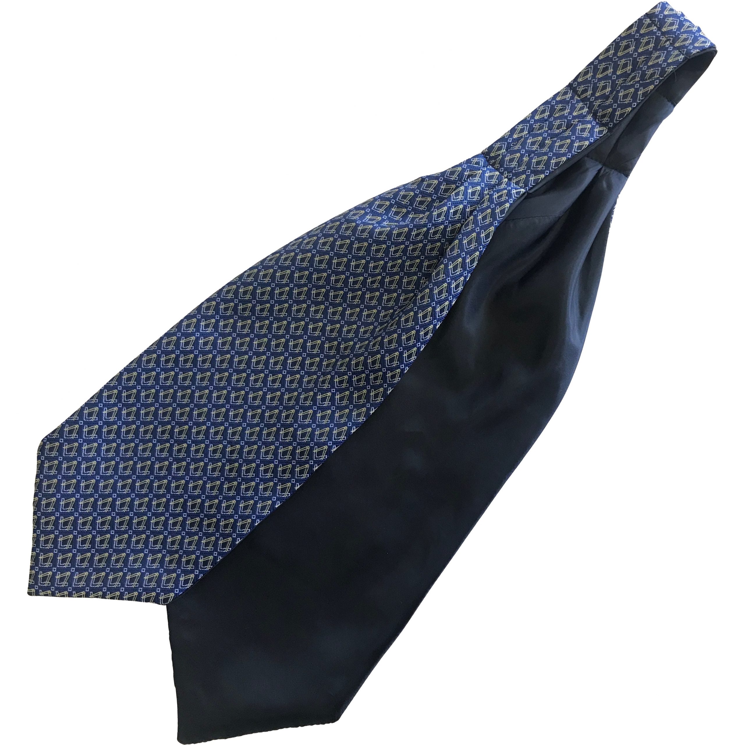 Blue Masonic Undershirt Ascot Day Cravat (Adult)