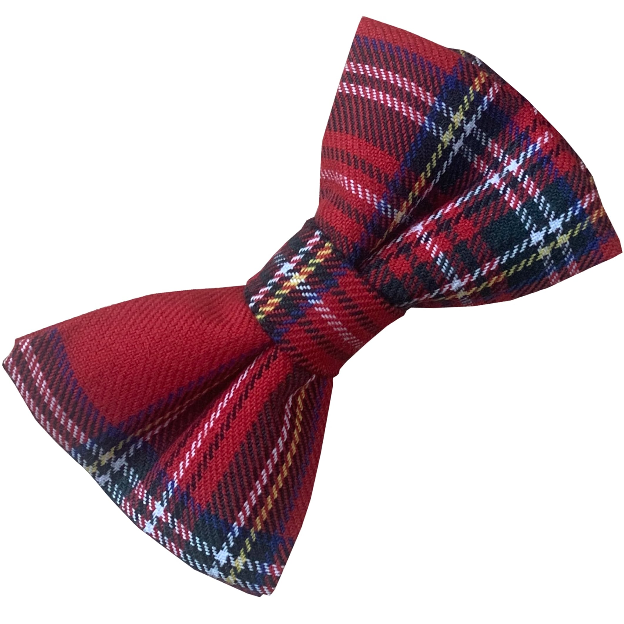 Royal Stewart Tartan Bandless Clip On Bow Tie (Adult)