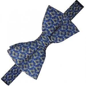 Blue Masonic Ready Tied Bow Tie (Adult)