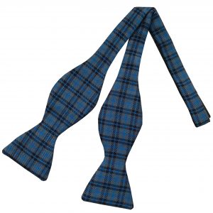 Bedford Blue Tartan Self Tie Bow Tie (Adult)