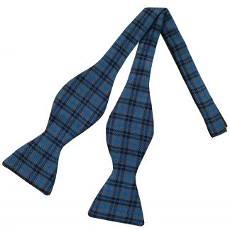 Bedford Blue Tartan Self Tie Bow Tie (Adult)