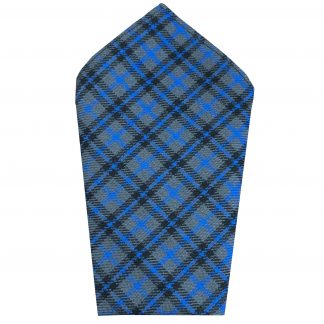 Bedford Blue Tartan 8 inch Hanky Pocket Square