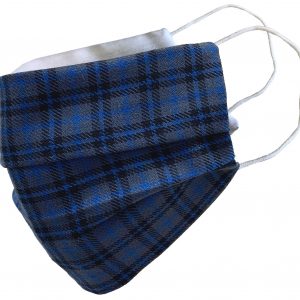 Bedford Blue Tartan Face Mask