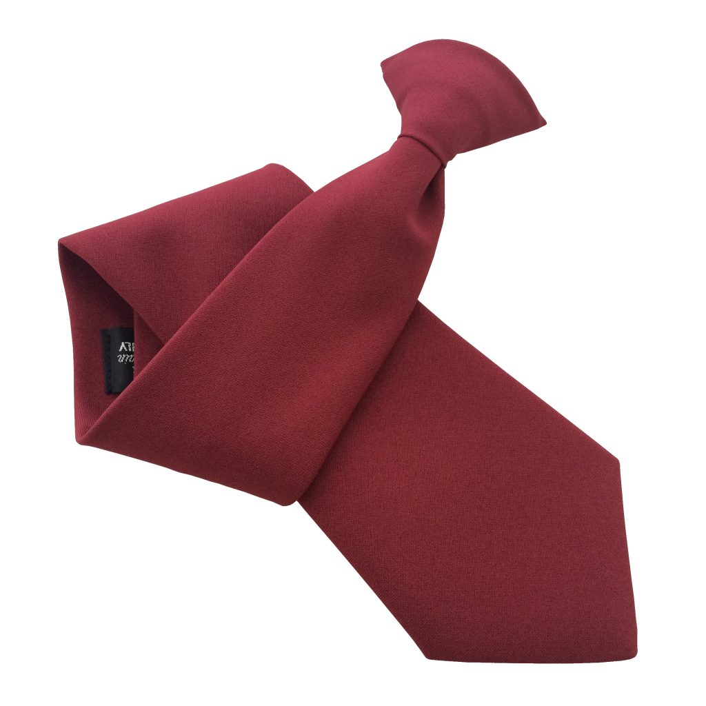 Matt Maroon Clip On Tie (Adult)