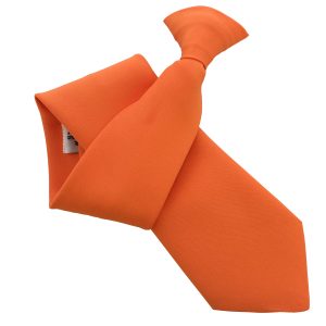 Matt Orange Clip On Tie (Adult)