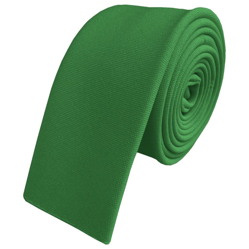 Matt Emerald Square Tipped Skinny Tie (Adult)