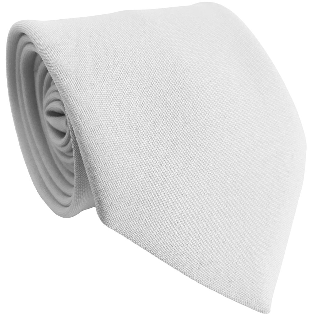 Matt White Tie (Adult)