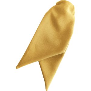 Matt Yellow Ladies Clip Cravat