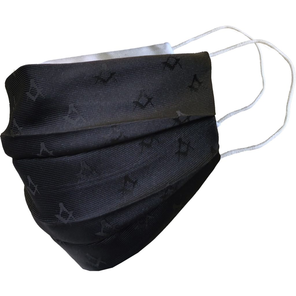 Black Masonic Face Mask