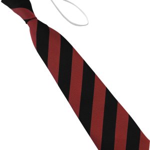 Black and Red Block Infant School Elastic Tie